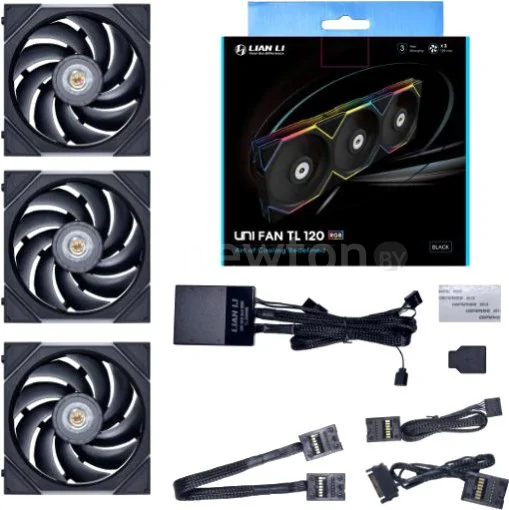 Набор вентиляторов с контроллером Lian Li Uni Fan TL 120 Triple Pack G99.12TL3B.R0