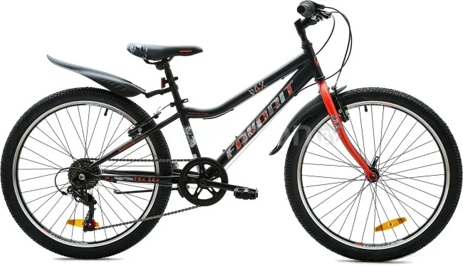 Велосипед Favorit FOX 24 V 2020 (черный)