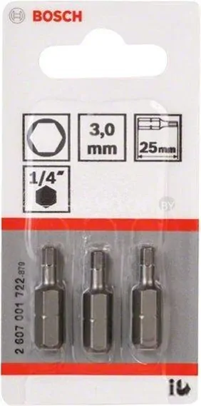 Набор бит Bosch 2607001722 3 предмета
