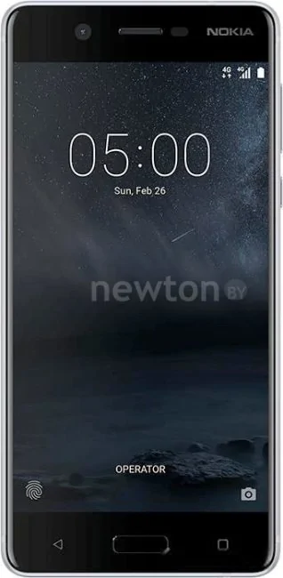 Телефон Nokia 5 Dual SIM (серебристый) [TA-1053]