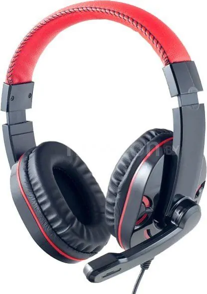 Наушники с микрофоном Perfeo Swat [PF-SWT-BLK/RED]