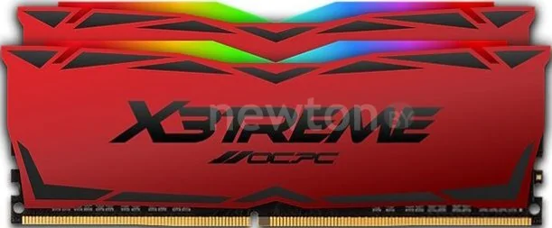 Оперативная память OCPC X3 RGB Red 2x8ГБ DDR4 3600 МГц MMX3A2K16GD436C18RE
