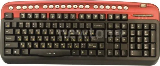 Клавиатура Oklick 320 M Multimedia Keyboard Red