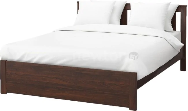 Кровать Ikea Сонгесанд 200x140 (коричневый, основание Лонсет) 592.410.74