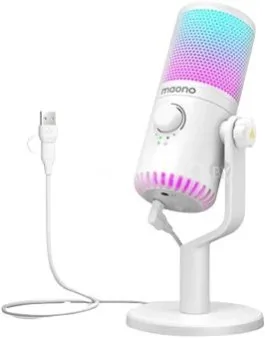 Проводной микрофон Maono DM30 RGB (белый)