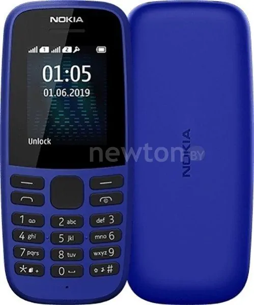 Телефон Nokia 105 (2019) TA-1174 (синий)