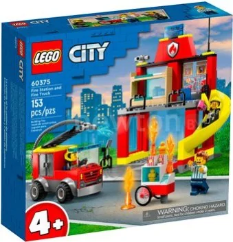 Конструктор LEGO City 60375 Пожарная часть и пожарная машина