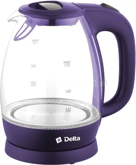 Электрический чайник Delta DL-1203 (фиолетовый)