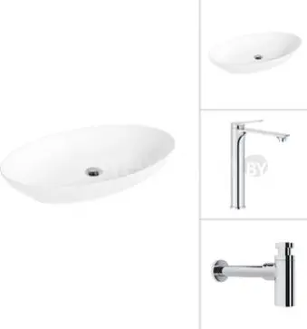 Умывальник Lauter 21571 + Rio 21AM12672 с сифоном 21635CH (хром)