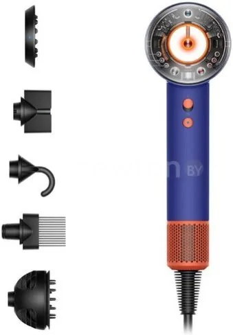 Фен Dyson HD16 Supersonic Nural Curly+Coily (евровилка, синие румяна/топаз)