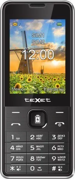 Телефон TeXet TM-D227 (черный-серебристый)