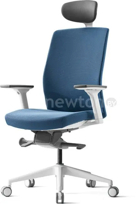 Кресло Bestuhl J2 White Pl с подголовником (голубой)