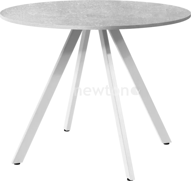 Обеденная группа Millwood Олесунн D100x100x75х1.8 (бетон/металл белый)