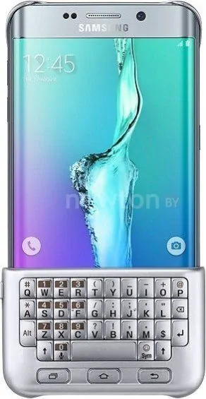 Чехол Samsung Keyboard Cover для Galaxy S6 Edge+ [EJ-CG928RSEG] серебристый