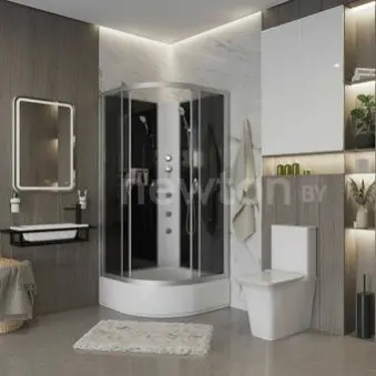 Душевая кабина Niagara NG-3501-14BKG 90x90