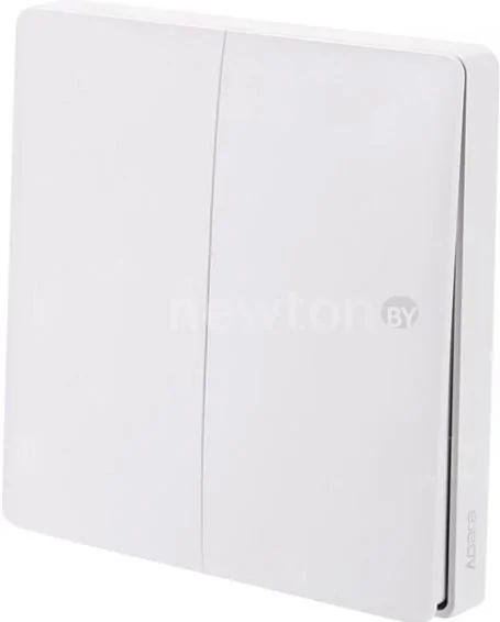 Выключатель Aqara Wall Light Switch ZigBee (двухклавишный, разрыв фазовой линии)