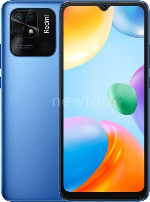 Телефон Xiaomi Redmi 10C без NFC 3GB/64GB международная версия (синий)