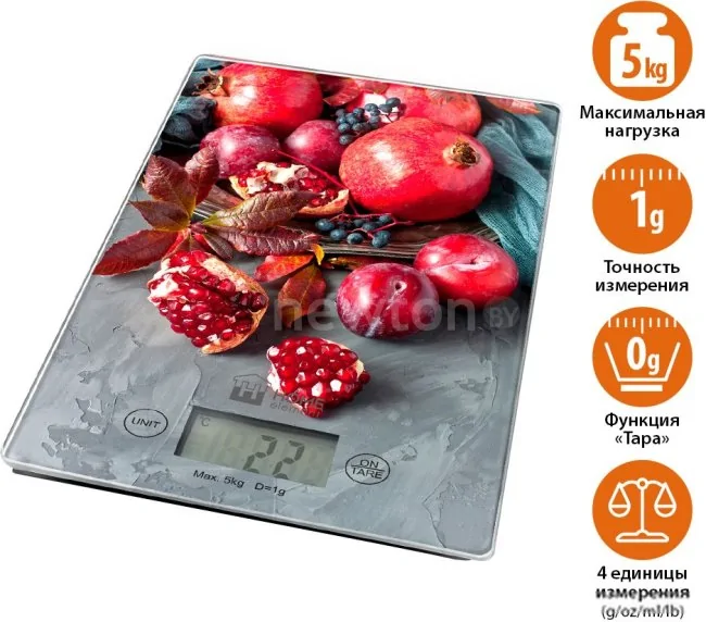 Кухонные весы Home Element HE-SC935 (сочный гранат)