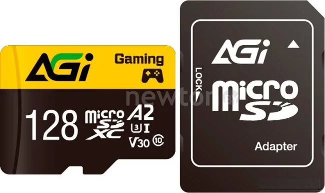 Карта памяти AGI TF138 Supreme microSDXC 128GB AGI128GGSTF138 (с адаптером)