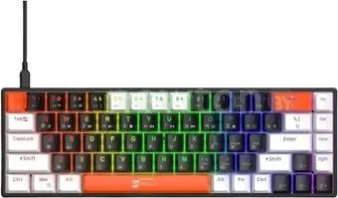 Клавиатура R8 1038 Wired Mechanical (черный/белый/оранжевый)