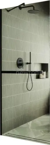 Душевая стенка MaybahGlass 195x69 MGD-720-6у (прозрачное стекло/черный)