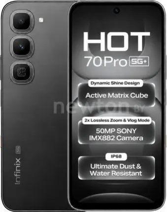 Телефон Infinix Hot 70 Pro X6896 8GB/256GB (черный)