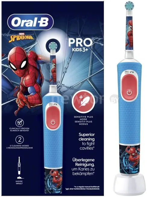 Электрическая зубная щетка Oral-B Vitality Pro Kids Spiderman D103.413.2K