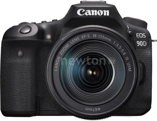 Зеркальный фотоаппарат Canon EOS 90D Kit 18-135 IS USM (черный)