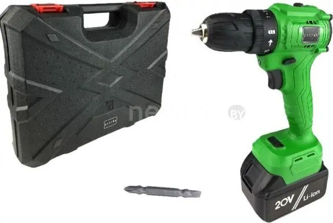 Дрель-шуруповерт Zitrek Greenpower 20 Pro 063-4060 (с 1-им АКБ, кейс)