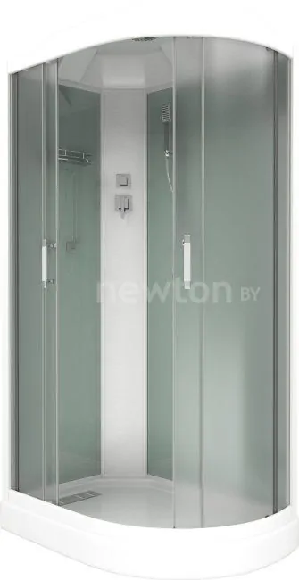 Душевая кабина BAS Кариба 120x80 L (черный/тонированное стекло)