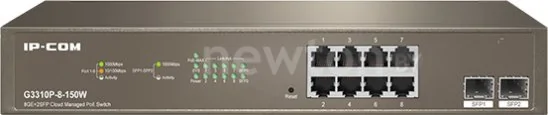 Настраиваемый коммутатор IP-COM G3310P-8-150W