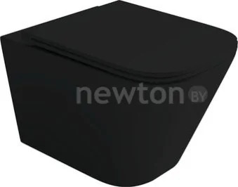 Унитаз подвесной Ceramica Nova Union CN4009T (черный матовый, с креплением и сиденьем)