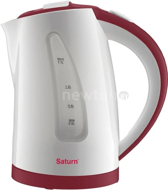 Электрический чайник Saturn ST-EK8425 (бело-бордовый)