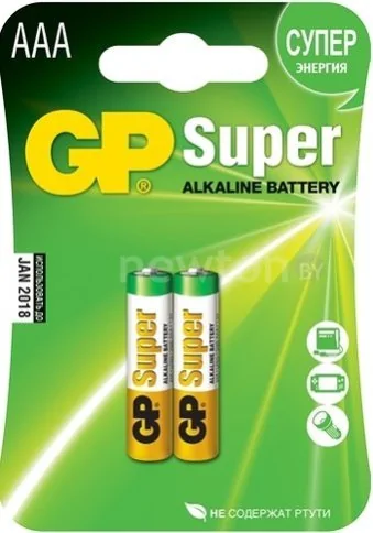 Батарейка GP Super Alkaline AAA 2 шт.