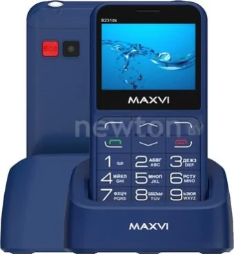 Кнопочный телефон Maxvi B231ds (синий)