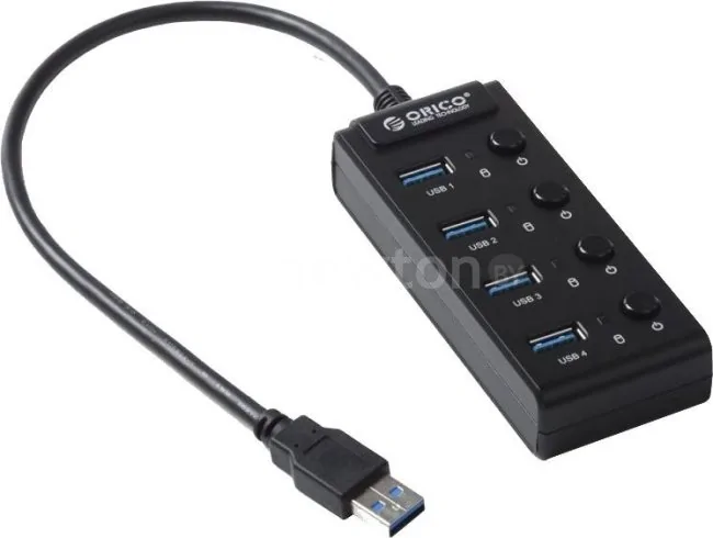 USB-хаб Orico W9PH4-BK [OR0112]