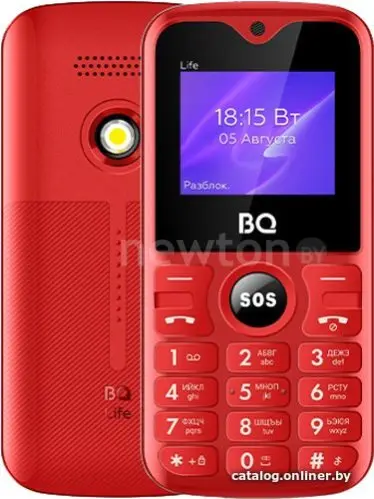 Кнопочный телефон BQ BQ-1853 Life (красный)