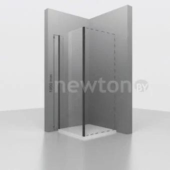 Душевая стенка RGW Z-050-2B 352205208-14 80 (черный/прозрачное стекло)