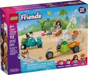Конструктор LEGO Friends 42641 Собаки-серфингисты и приключения на скутере