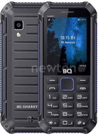 Телефон BQ-Mobile BQ-2434 Sharky (черный-синий)