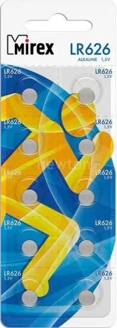 Батарейки Mirex LR626 10 шт LR626-E10