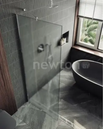 Душевая стенка MaybahGlass 79x195 MGD-700-5ш (сатин стекло/хром матовый)