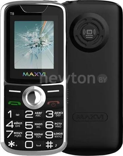 Телефон Maxvi T8 (черный)