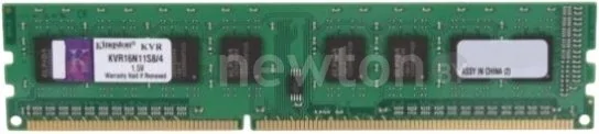 Оперативная память Kingston ValueRAM 4GB DDR3 PC3-12800 KVR16E11S8/4