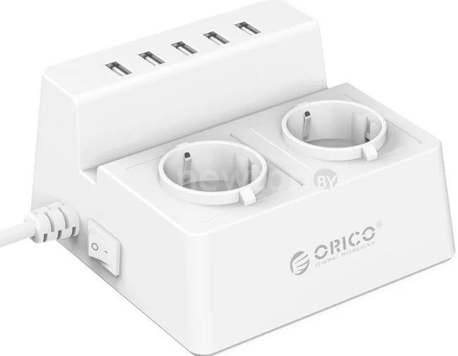 Сетевой фильтр Orico ODC-2A5U-V1-EU-WH