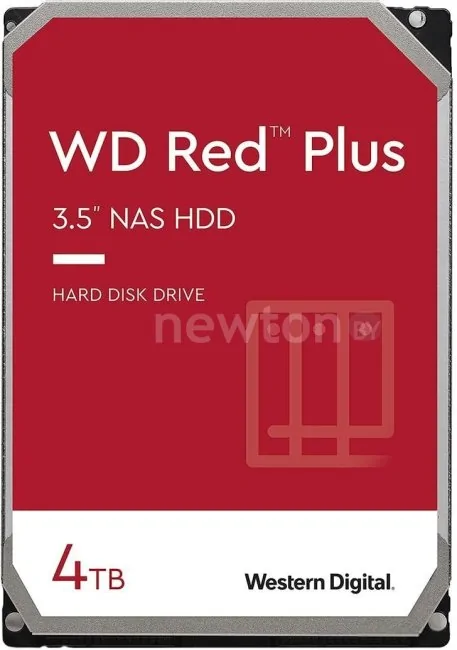 Жесткий диск WD Red Plus 4TB WD40EFZX