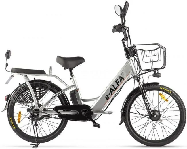 Электровелосипед Eltreco Green City E-Alfa New 2020 (серебристый)