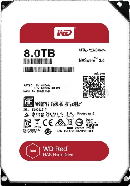 Жесткий диск WD Red 8TB [WD80EFZX]
