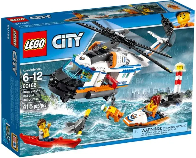 Конструктор LEGO City 60166 Сверхмощный спасательный вертолёт