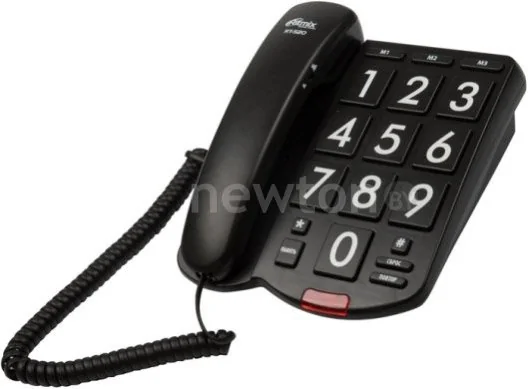 Проводной телефон Ritmix RT-520 (черный)